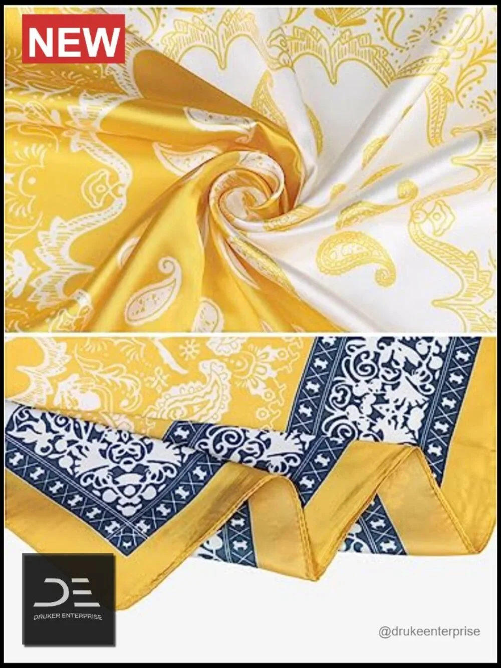Large Satin Scarf 35